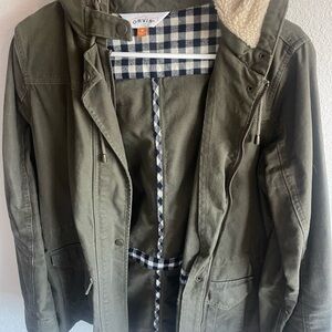 Orvis Green and Black Plaid Lined Jacket